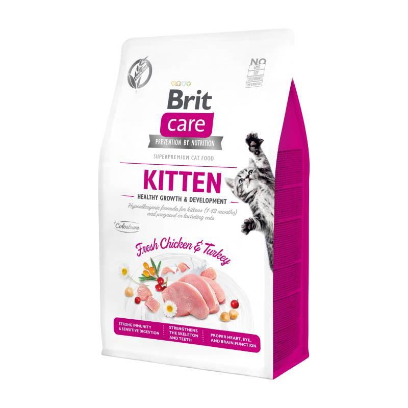 BRIT Suha hrana za mačiće, Healthy growth & development, Piletina i puretina, 400g