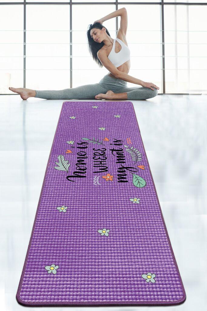 Prostirka za jogu Vitalna i živopisna Gdje je moja prostirka, 60x200cm, šarena