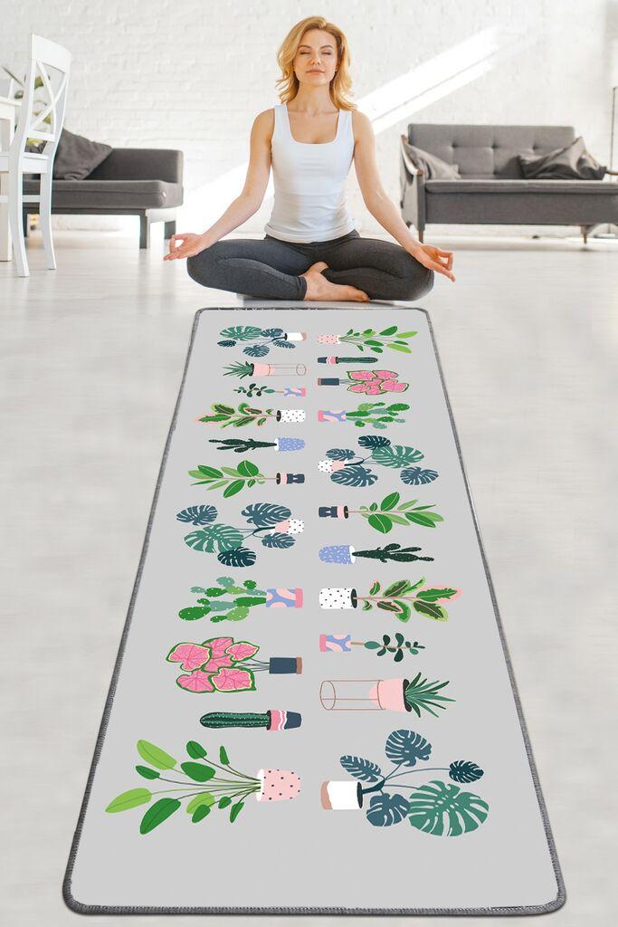 Vitalna i živahna prostirka za jogu Goliath, 60x200cm, šarena