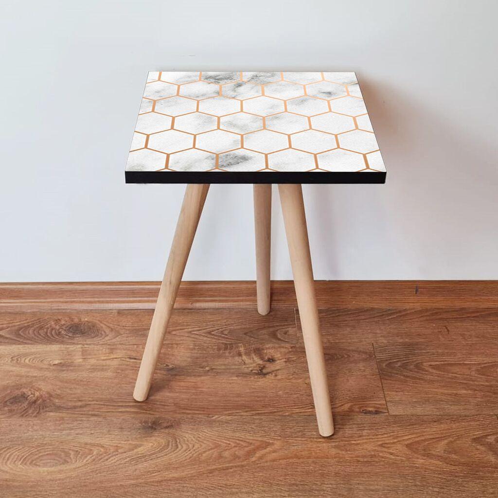 Hanah Home Club sto Shp1, 35x42x35 cm, Bijeli