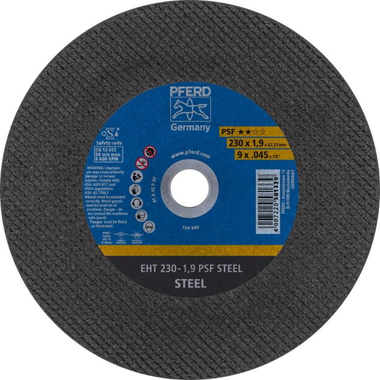 PFERD Ploča rezna eht 230-1,9 psf steel, Crna