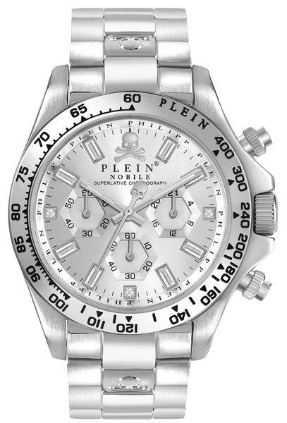 PHILIPP PLEIN Muški ručni sat PWCAA0321, Kvarcni mehanizam, Sivo kućište, Srebrne boje