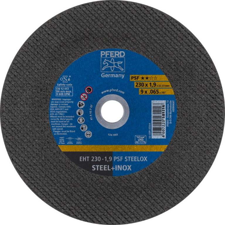 PFERD Ploča rezna eht 230-1,9 psf inox, Crna
