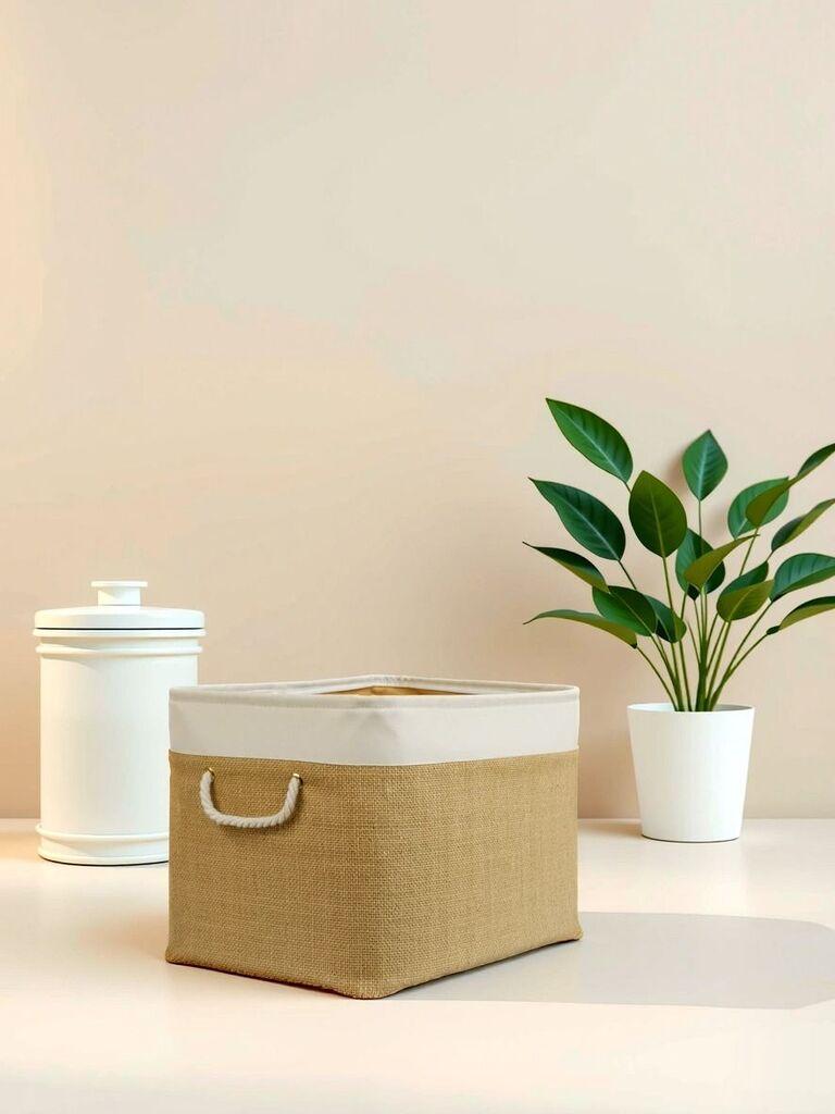 Aberto Design korpa za odlaganje YLC.B.G.1, 25x15x18cm, krem