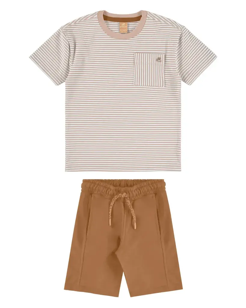 UP Baby Set za dječake, Smeđi