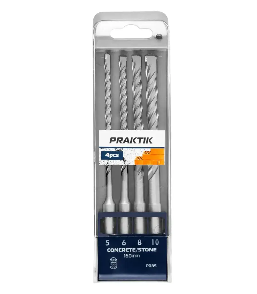 Praktik Set burgija za beton SDS-Plus P085, 4 Komada