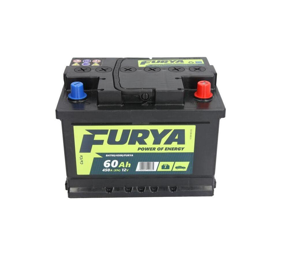 Furya Pokretački akumulator D+, 60 Ah, 450 A