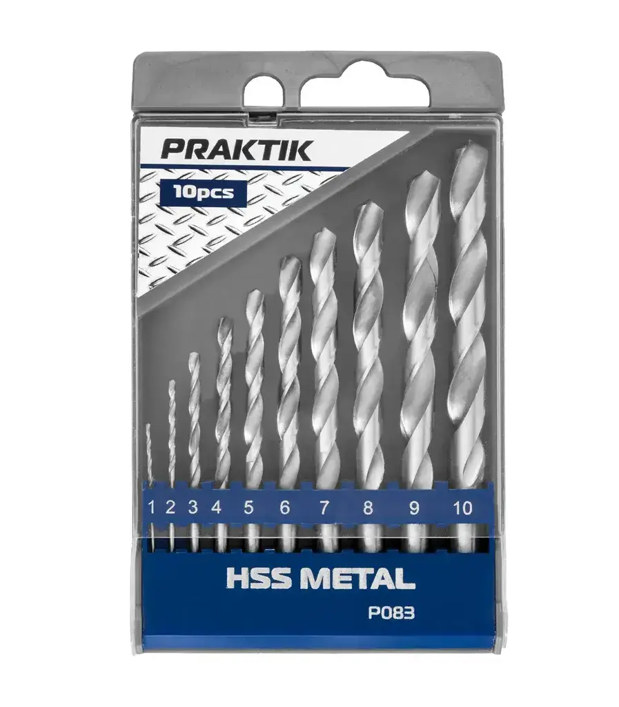 Praktik Set burgija za metal P083, 10 Komada