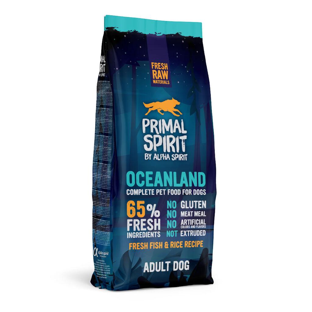 Primal Spirit Kompletna hrana za pse Oceanland, 65% friško meso, 12 kg