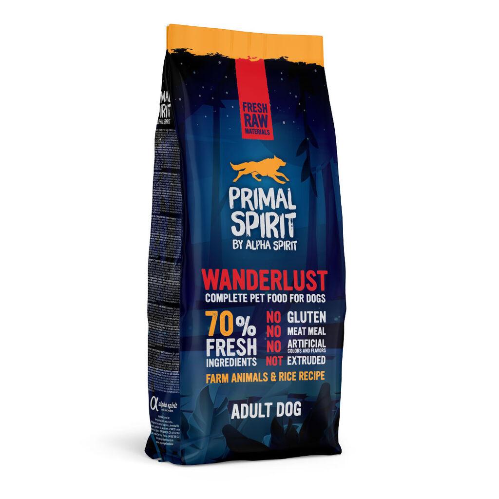 Primal Spirit Kompletna hrana za pse Wanderlust, 70% friško meso, 12 kg