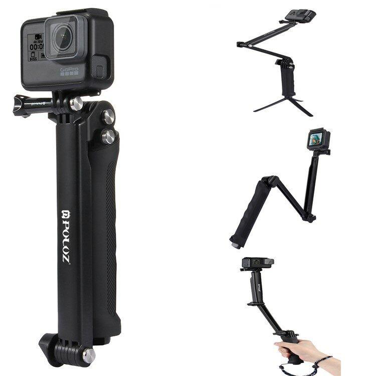 Puluz Stativ za kamere Selfie-stick 3-Way Grip Monopod, Crni