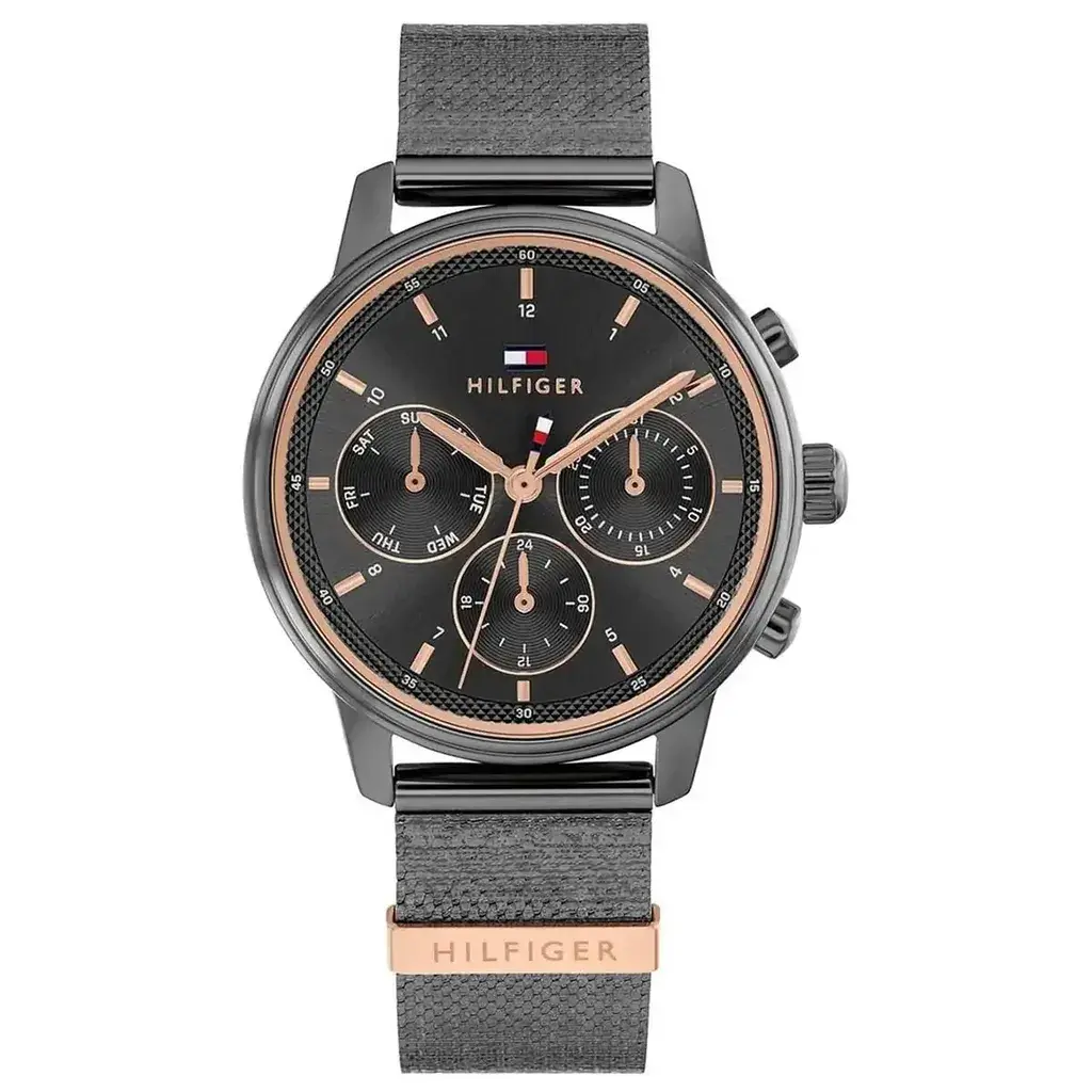 Tommy Hilfiger Ženski sat 1782810, Kvarcni mehanizam, Crni