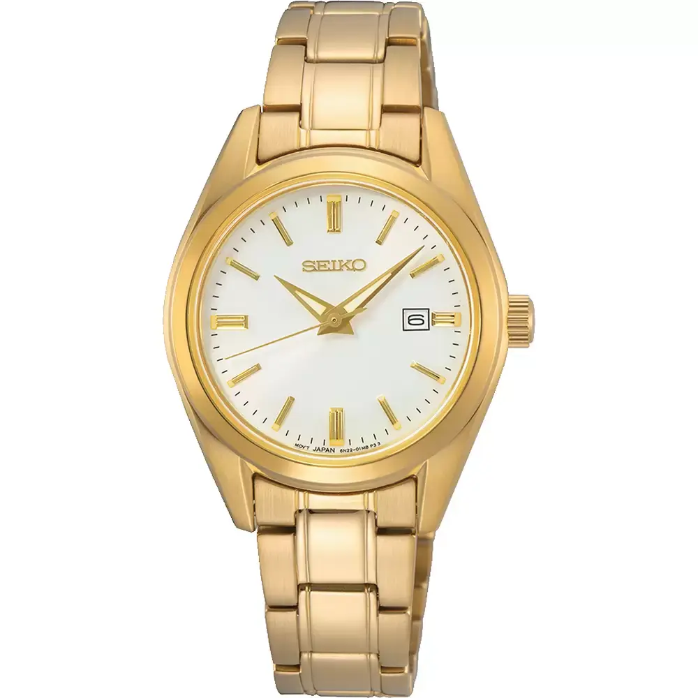 Seiko Ženski sat SUR632P1, Kvarcni mehanizam, Zlatna boja