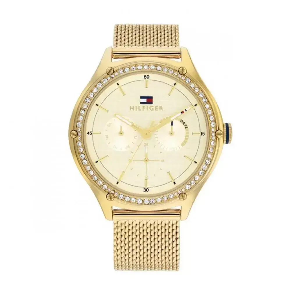 Tommy Hilfiger Ženski sat 1782655, Kvarcni mehanizam, Zlatna boja
