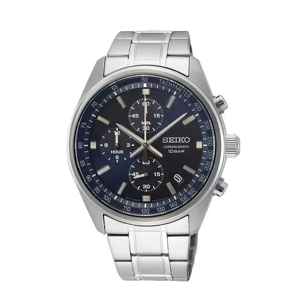 Seiko Muški sat SSB377P1, Kvarcni mehanizam, Srebrna boja