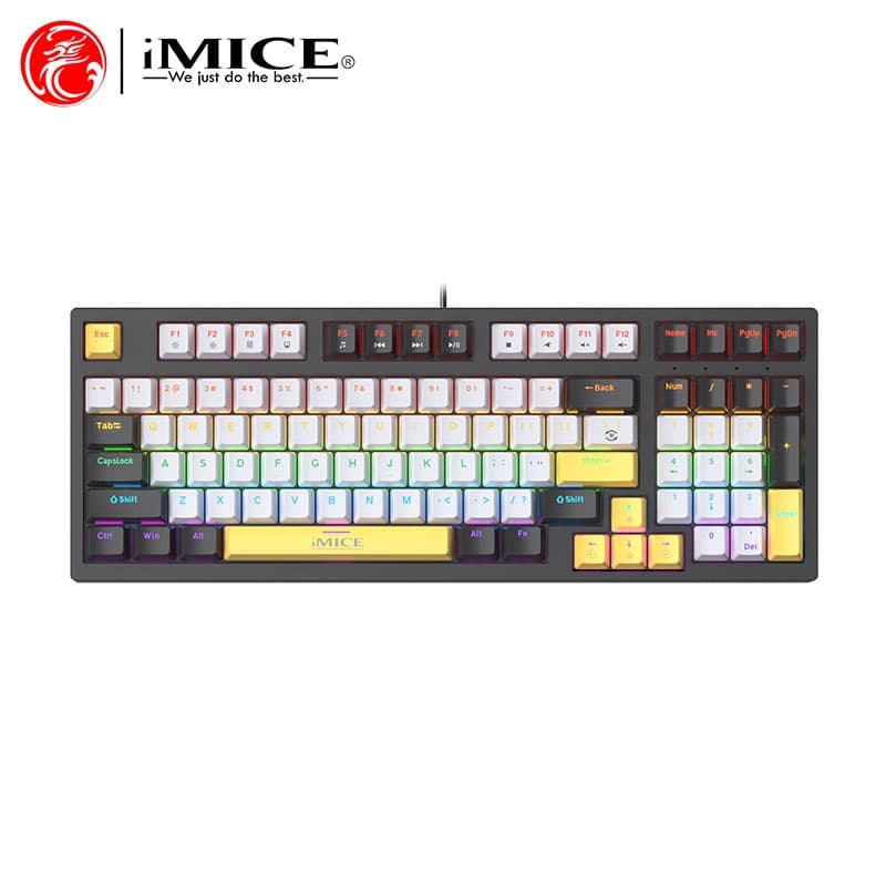 Mehanička Tastatura GK-500 Plavi Switch iMice Crno-Žuta