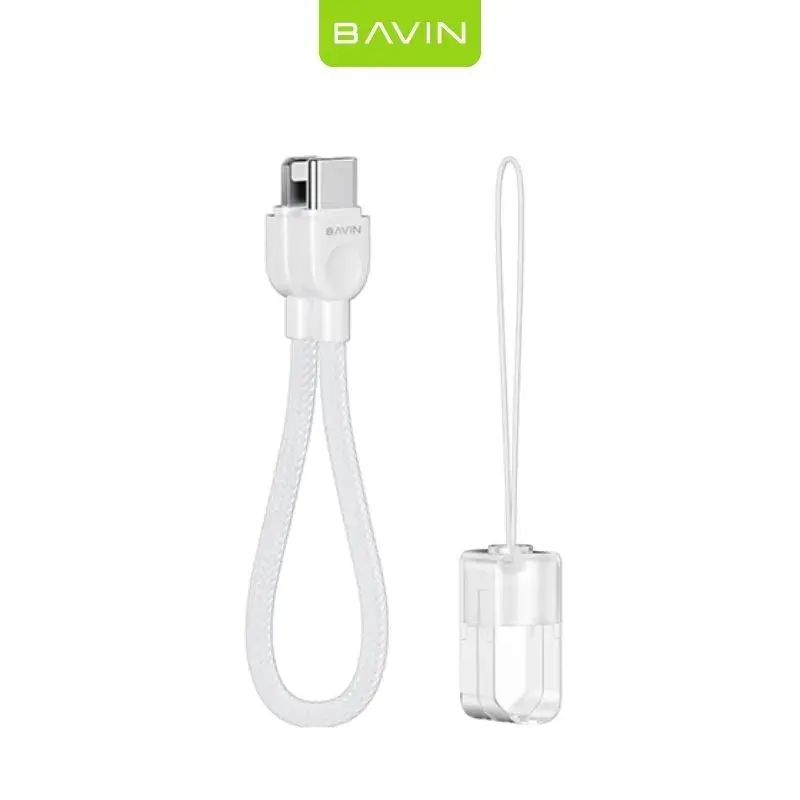 Bavin Pleteni kabal CB411 15cm Type-C na Lightning, Bijeli