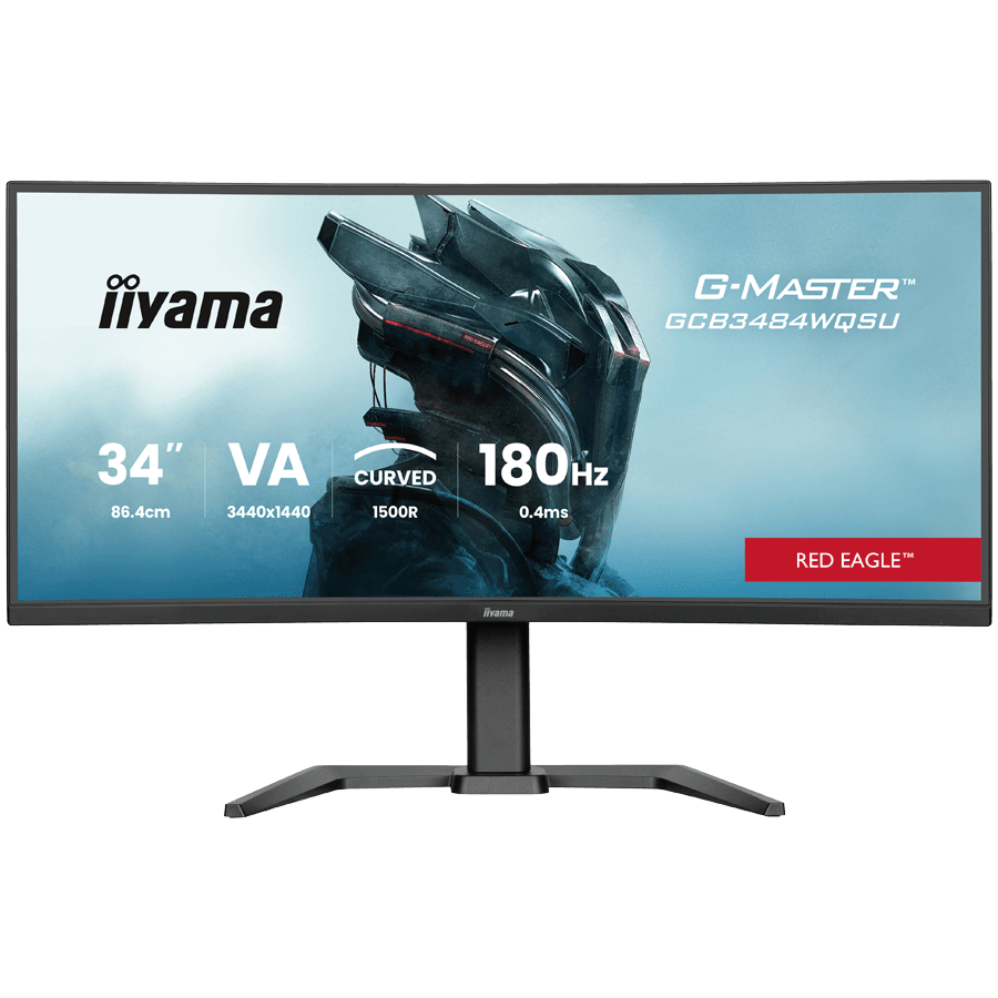 Iiyama Monitor GCB3484WQSU-B1, 34", UWQHD, Zakrivljen, VA, 180Hz