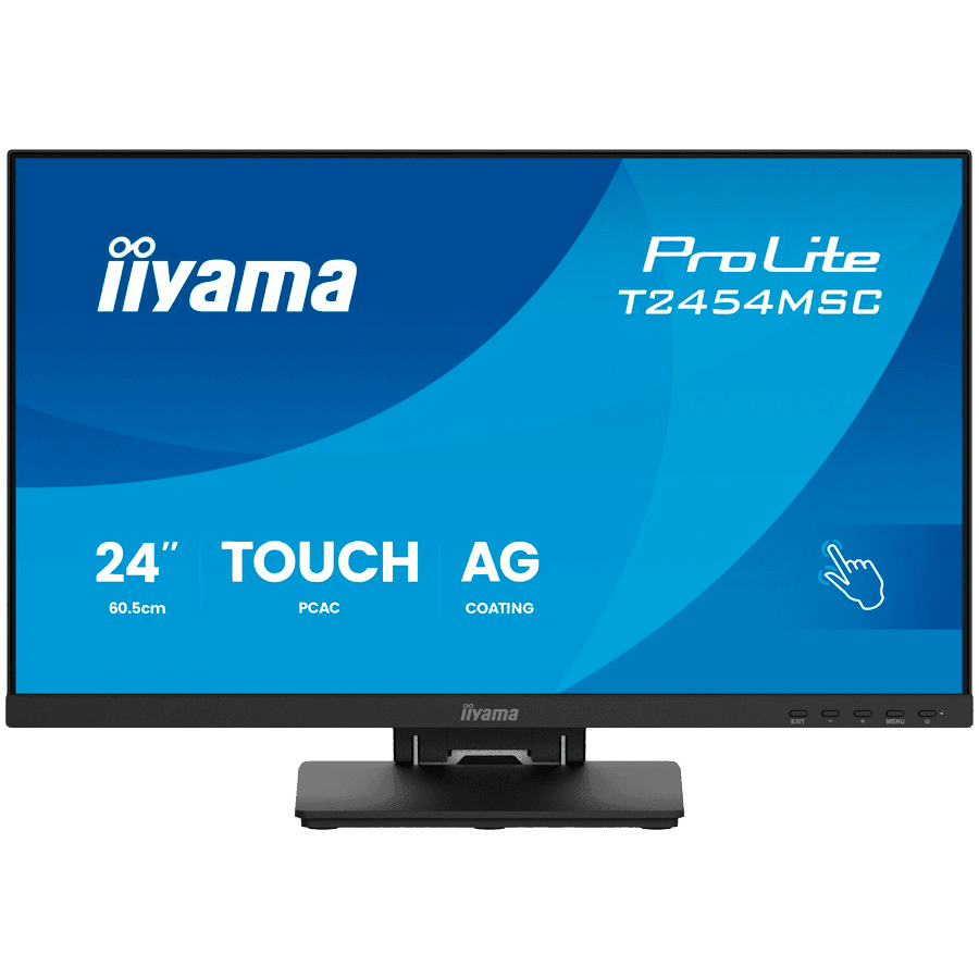 Iiyama Monitor T2454MSC-B3AG, 24", FHD, IPS, Touch