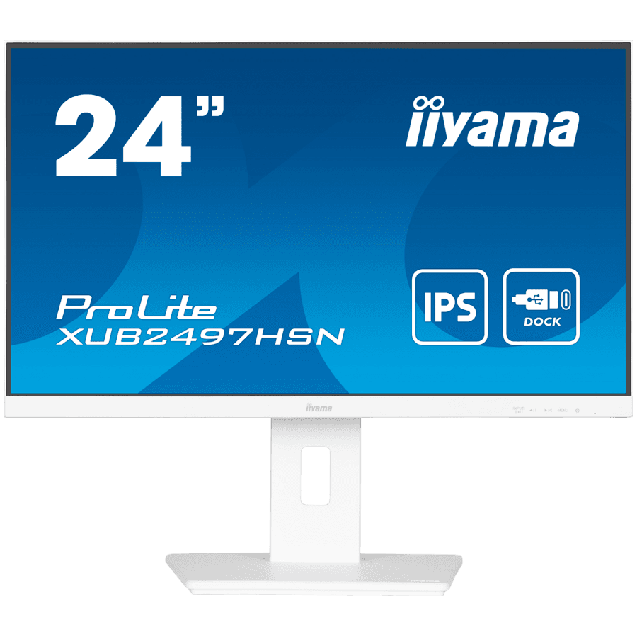 Iiyama Monitor XUB2497HSN-W2, 23.8", FHD, IPS, 100Hz, USB-C