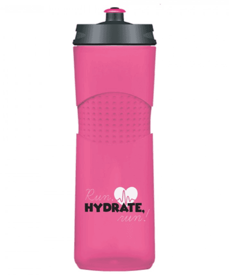 Proteini.Si Bidon "Run, Hydrate, Run", 650ml, Roze