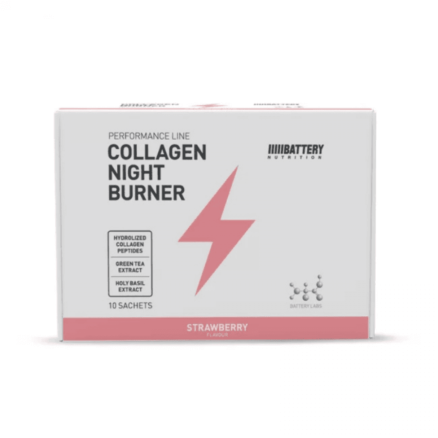 Battery Collagen Night Burner, 10 vrećica, Jagoda