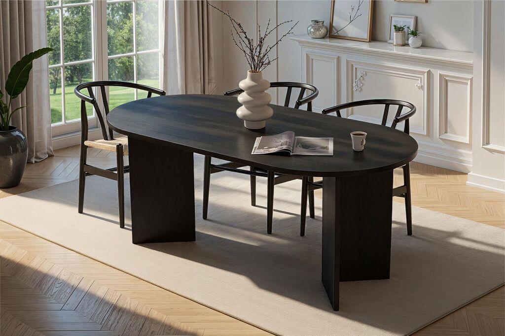 Nordure Trpezarijski sto Sablin, 180x75x89.5 cm, Crni
