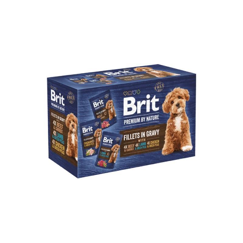 BRIT Vlažna hrana za pse Fileti u umaku Premium by Nature, 12 x 85 g