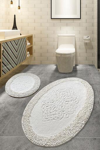 L'essential Maison Set otirača za kupatilo Piante Oval, 2 komada, Bež