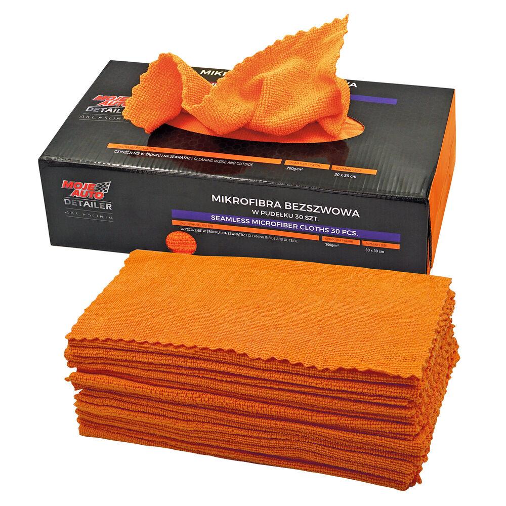 Detailing krpe mikrofiber bešavne 19-652, 30 komada u setu, Narandžaste