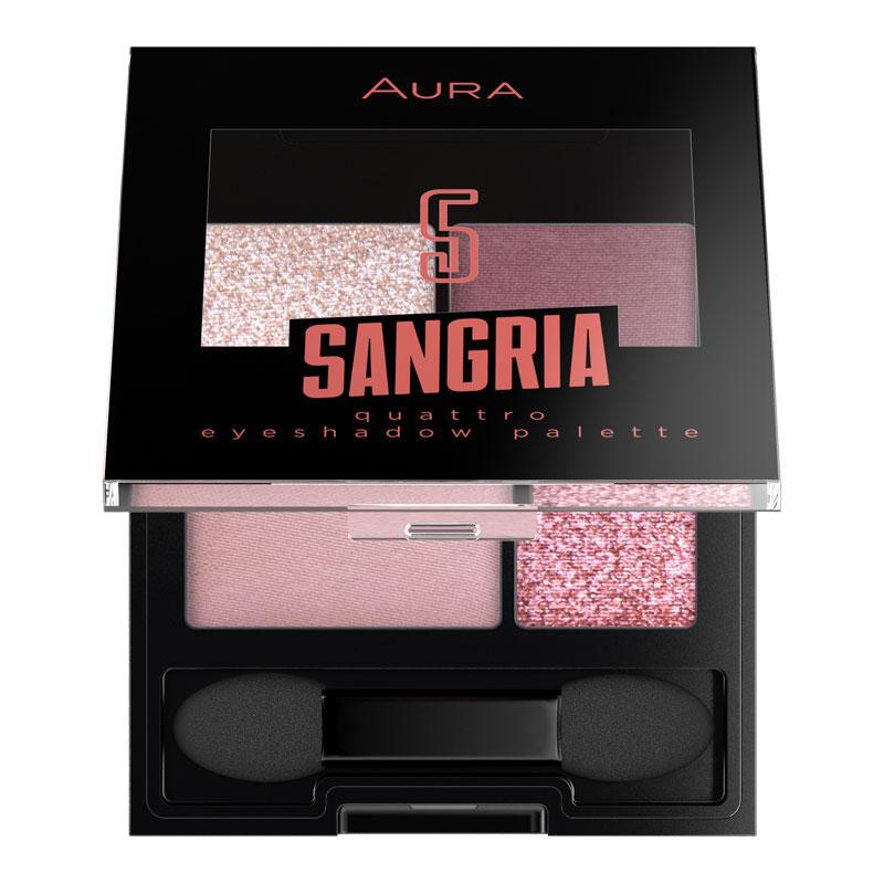 AURA paleta sjenila za oči Sangria