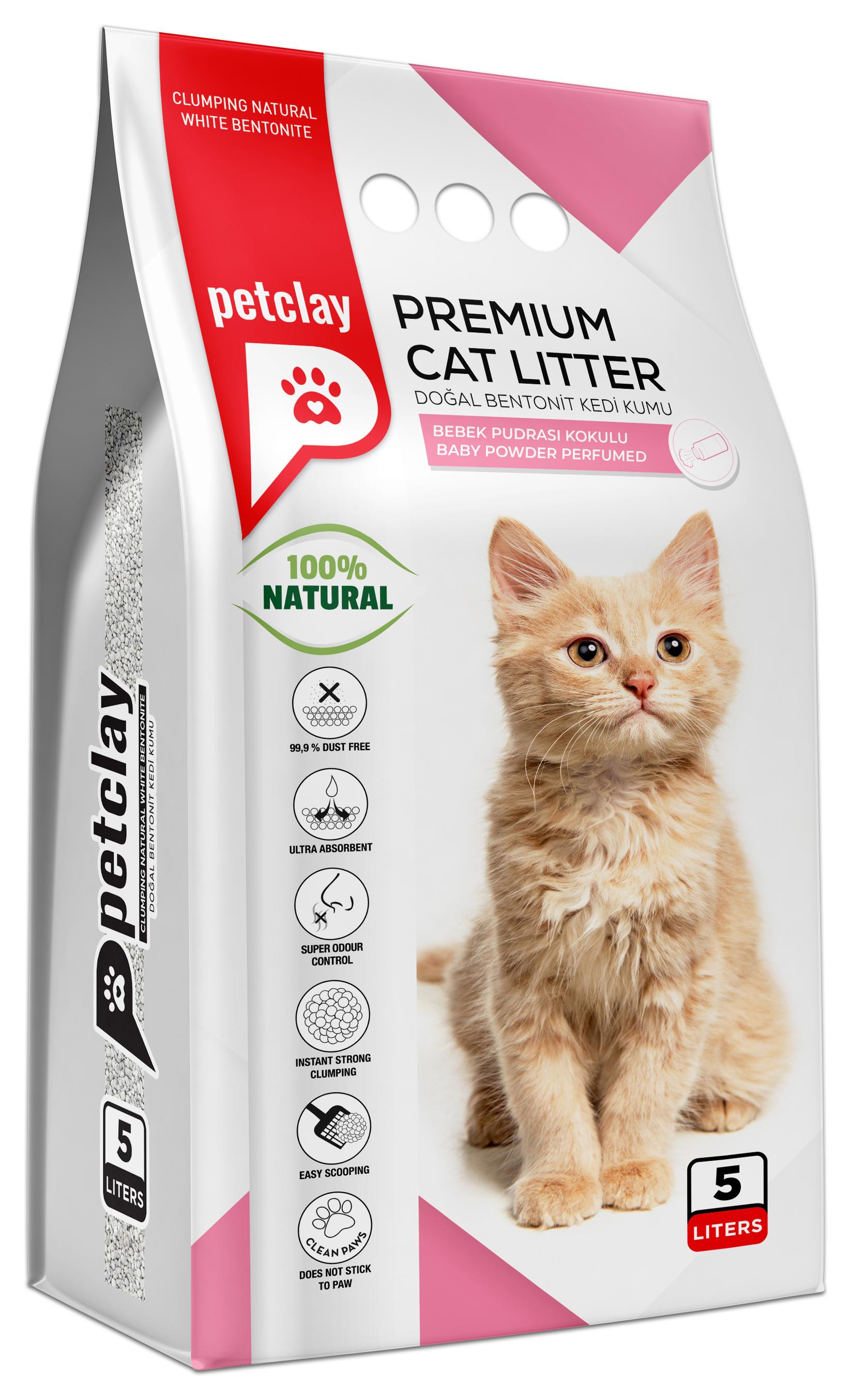 Petsan Pijesak za mačke baby puder 5l