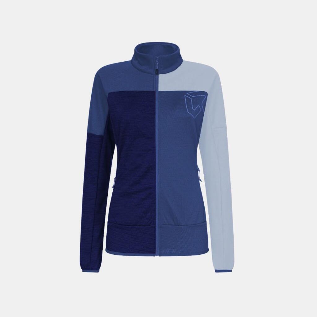Rockexperience Ženska dukserica Kobra Mock Neck FZ, Plava