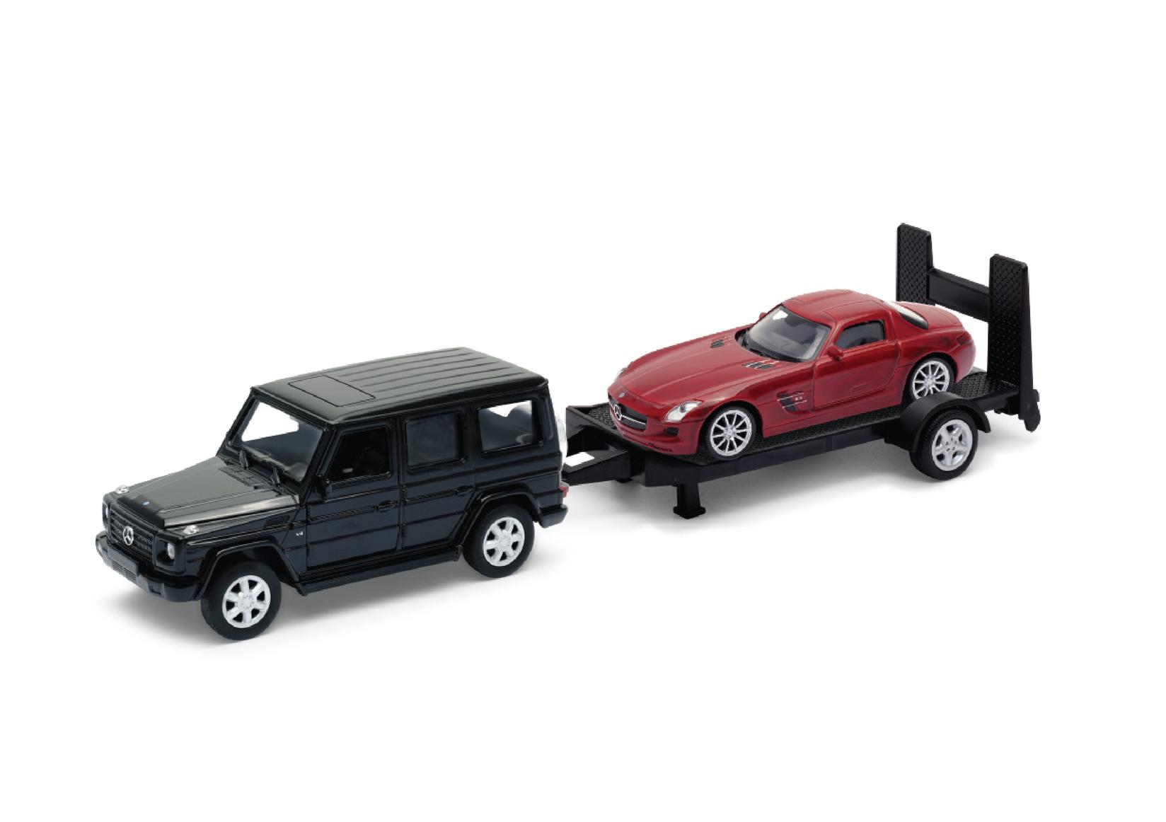 Welly Igračka set automobila Mercedes G klasa + Mercedes 300 SL