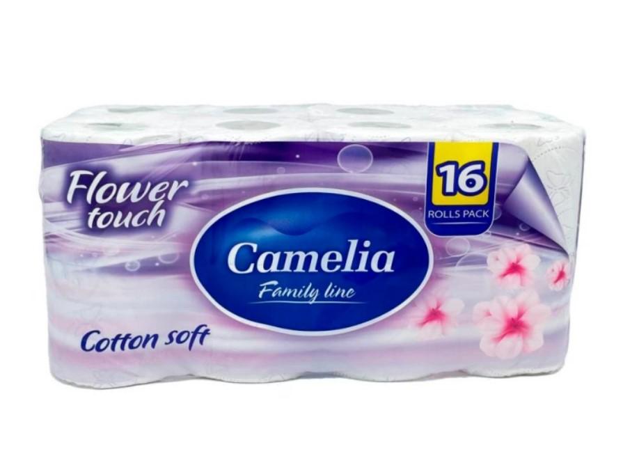 Camelia toaletni papir, troslojni, cvjetni dodir, 16 komada