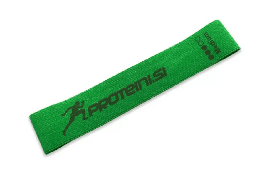 PROTEINI.SI Traka za otpor 70 cm - Zelena (srednje teškoće)