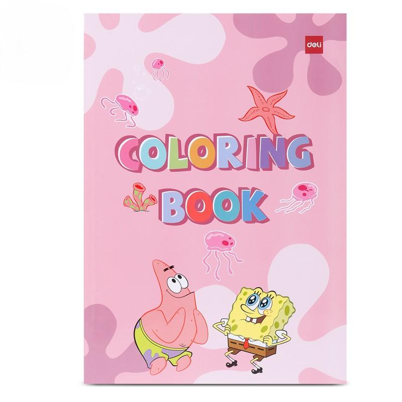 Deli Bojanka za djecu Sunđer Bob EN053, 12 listova, roza