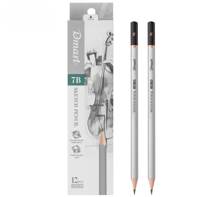Dmast Set grafitnih olovaka za skiciranje 7B EC392-7B, 12 komada