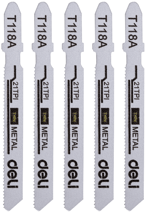 DELI ALATI Set ubodnih testera za metal EDH-QJT021-E4, 50mm, 21 zub, 5 komada