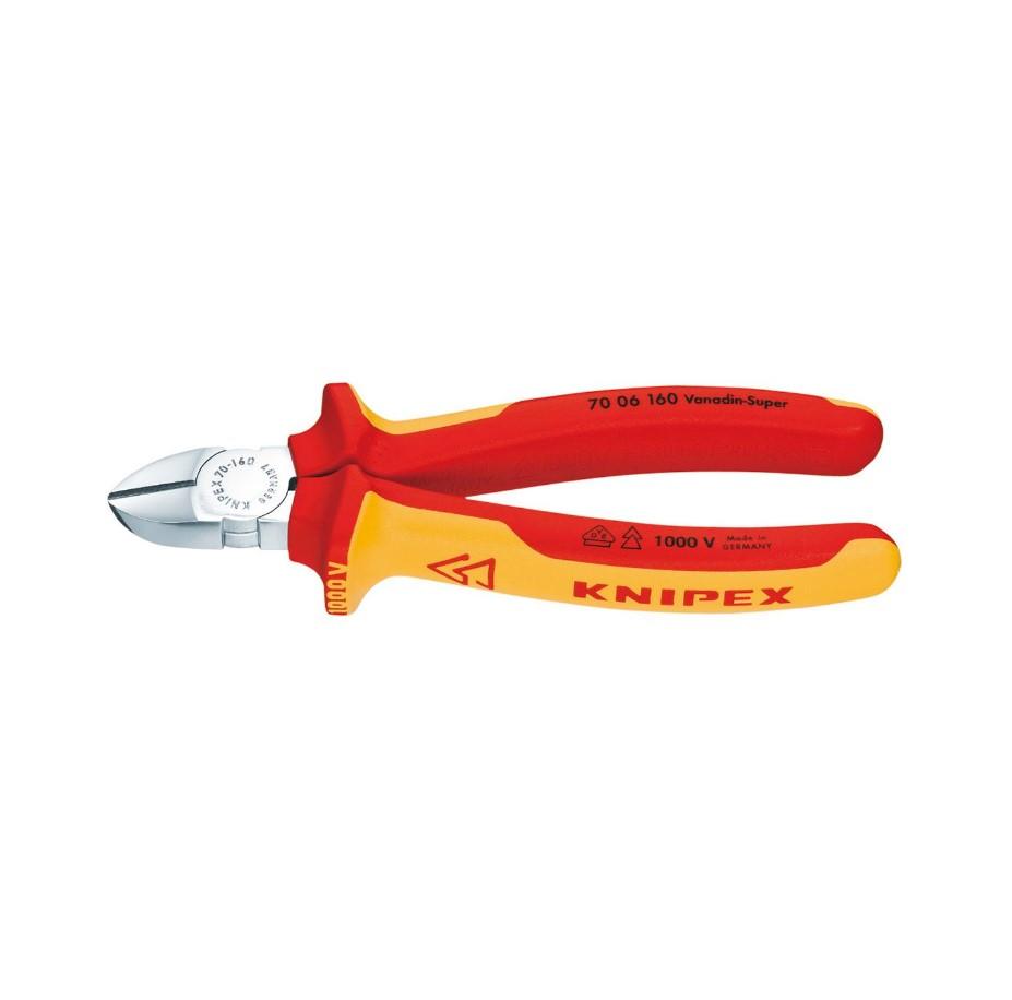 KNIPEX Bočni noževi izolovani VDE hrom 160 mm 70 06 160 crveno-žuti